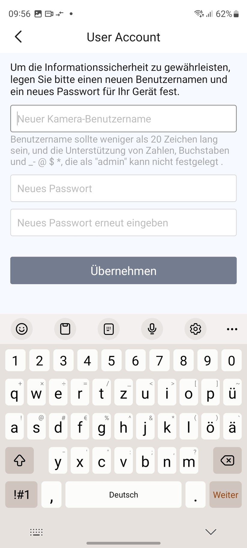 Foscam B4: Inbetriebnahme mit App