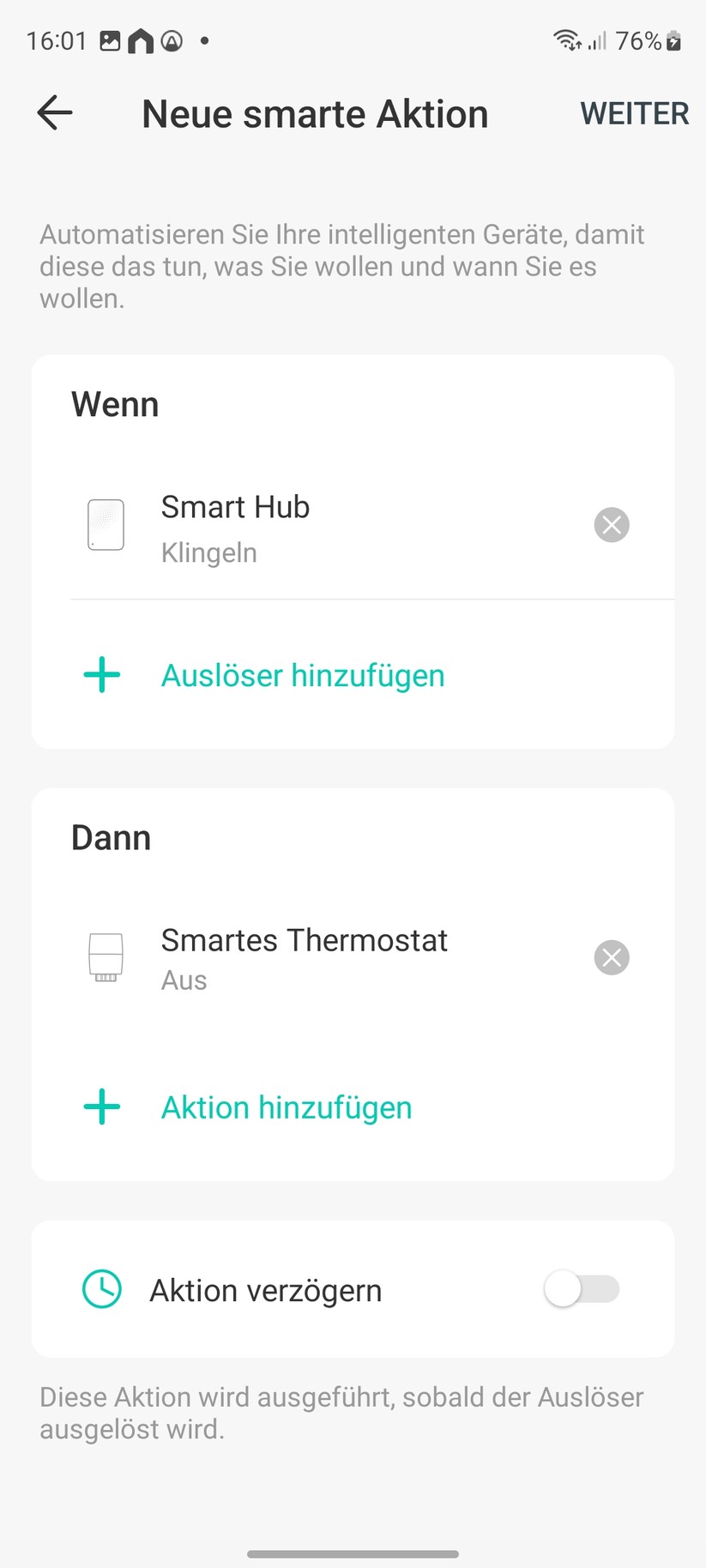  App, Einstellungen und Heizpläne