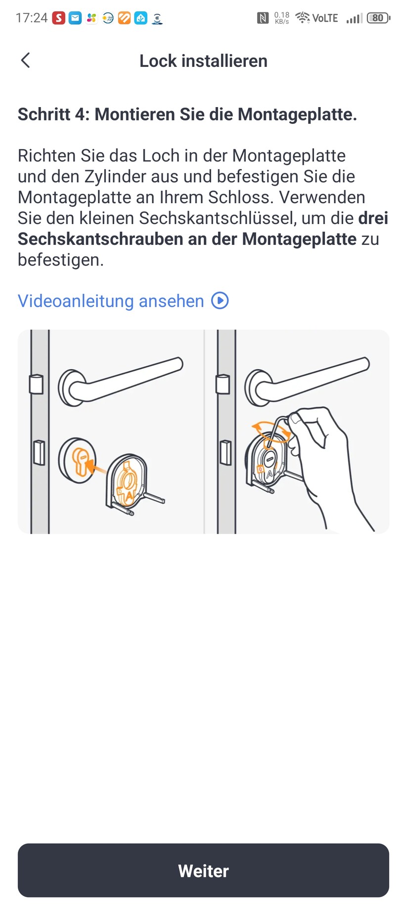 Die Switchbot-App ist auch für die Montage hilfreich.