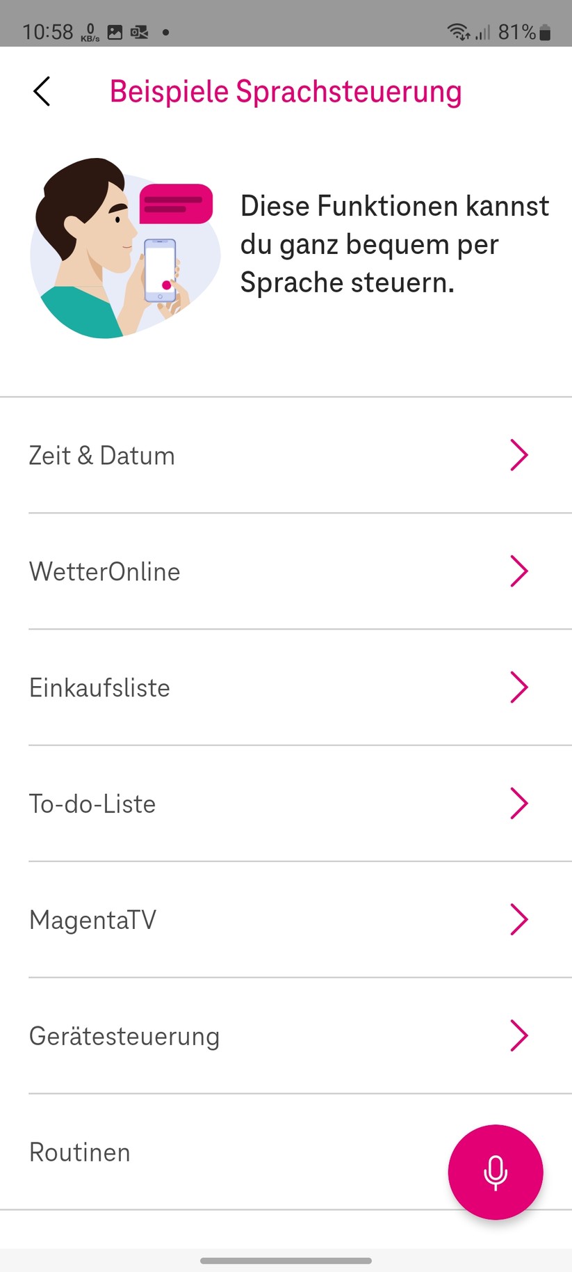 Magenta Zuhause mit Home Base 2: Routinen, Geräte, Tools, Einstellungen