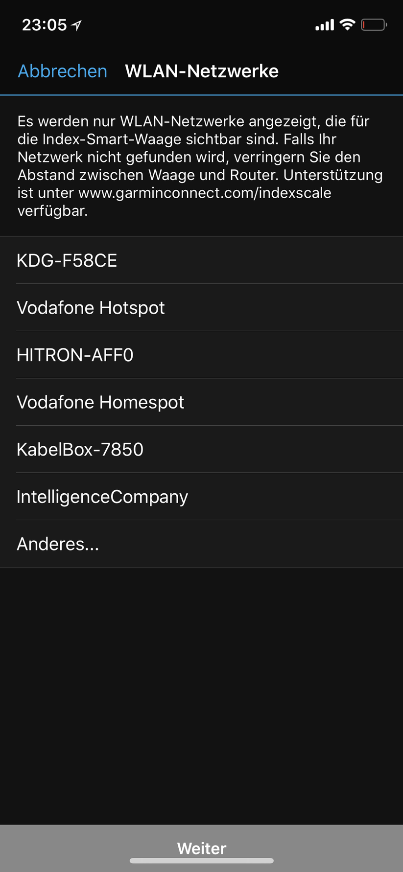 Verbinden mit einem WLAN