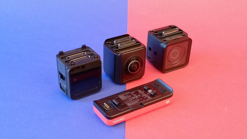 So sieht die zerlegte One R aus. Hier zusammen mit dem 360-Grad-Modul.