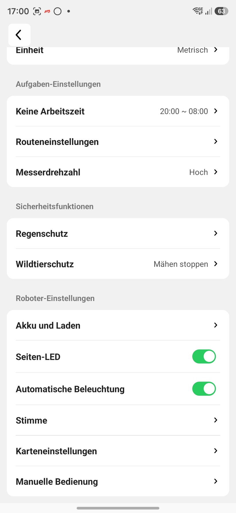 Die Mammotion-App ist übersichtlich, reaktionsschnell und bietet viele Einstellmöglichkeiten. Außerdem ist sie auch für Tablets optimiert.