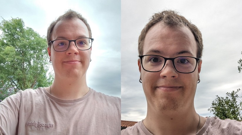 Nokia G22 (links) vs. Pixel 6 Pro (rechts)