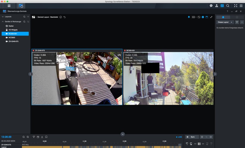 Dank Onvif-Kompatibilität können Anwender die 7Links IPC-740 (ZX-5346) auch mit Dritthersteller-Software wie Synology Surveillance Station betreiben.