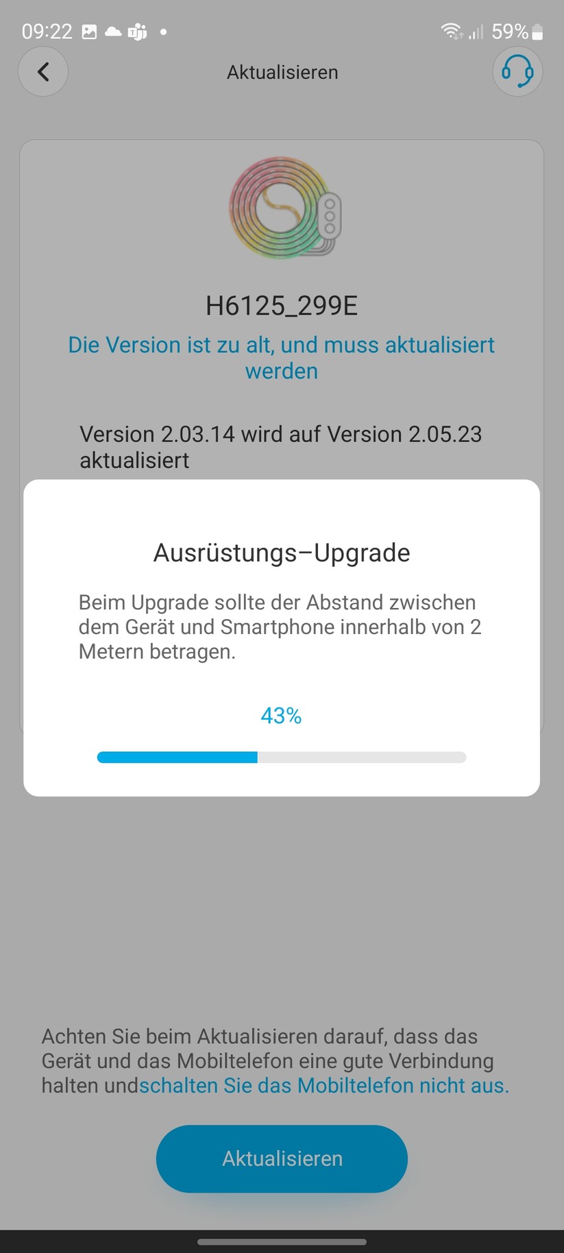 Govee RGBIC-LED-Streifen: App