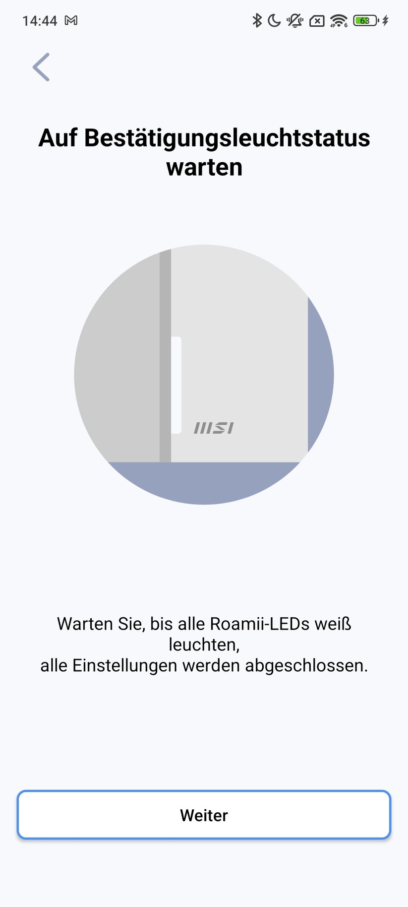 MSI Roamii BE Lite – App