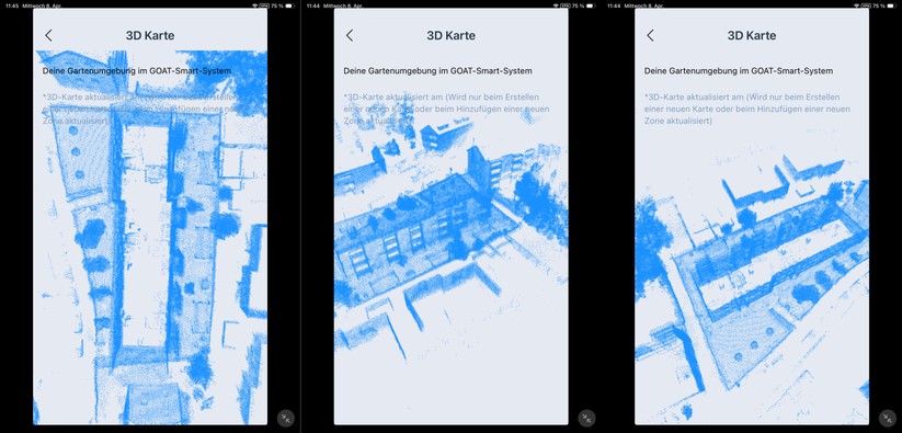 So sieht der Ecovacs A3000 LiDAR Pro die Umgebung