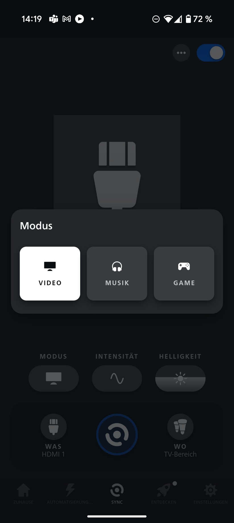 Philips Hue Play HDMI Sync Box 8K Screenshot