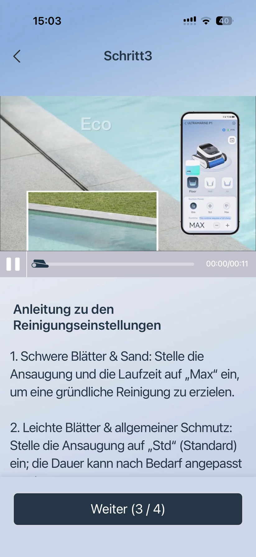 Ecovacs Ultramarine P1 - Bilder App