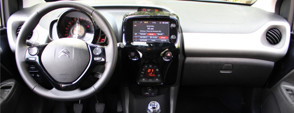 Infotainment im Citroën C1: theoretische Handy-Anbindung