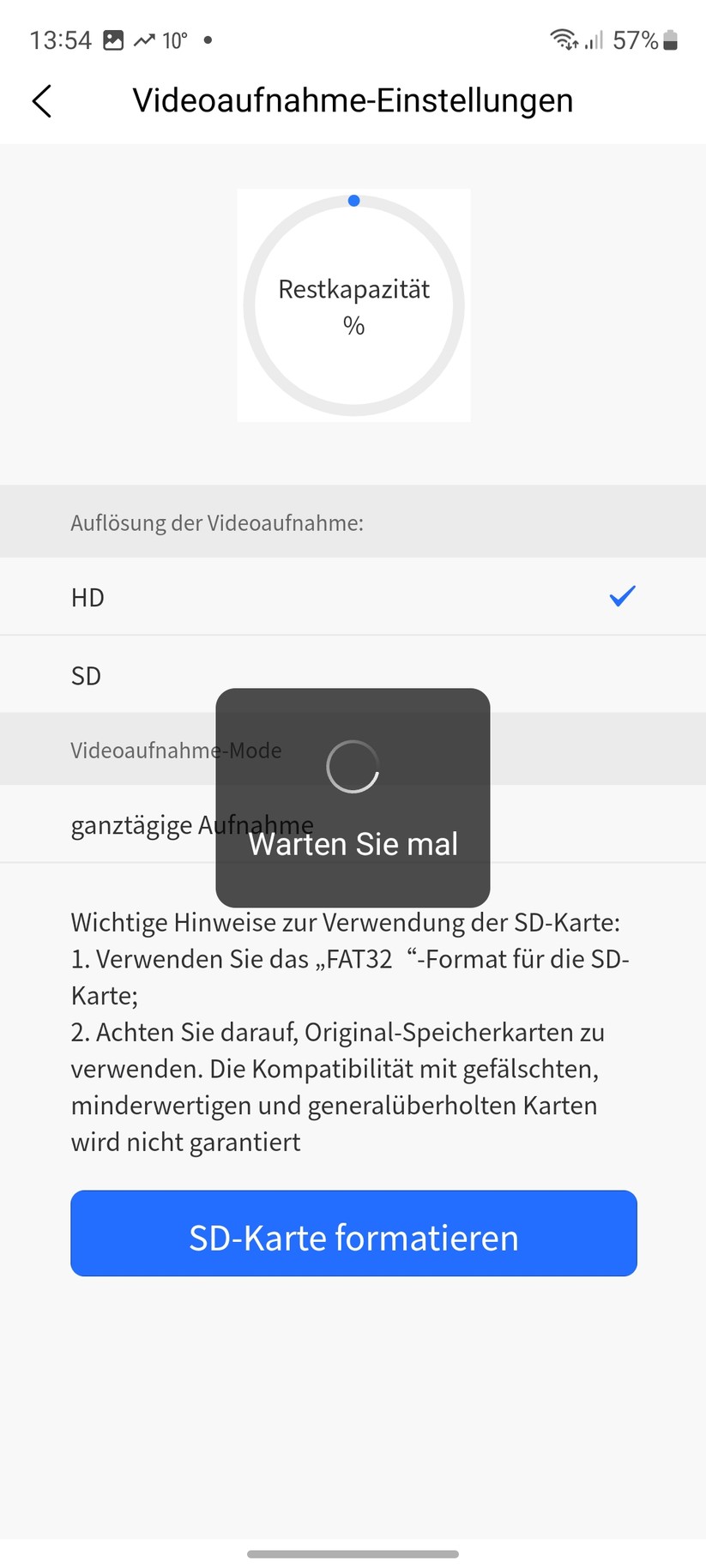 PTZ-Kamera für Lampenfassung E27: App