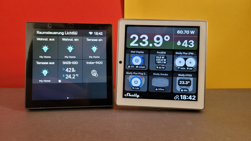 Shelly Wall Display und Sonoff NSPanel Pro