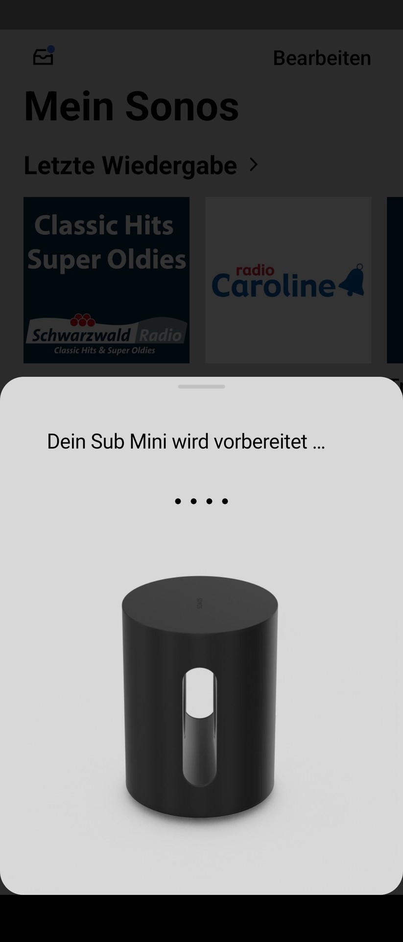 Sonos Sub Mini Screenshot