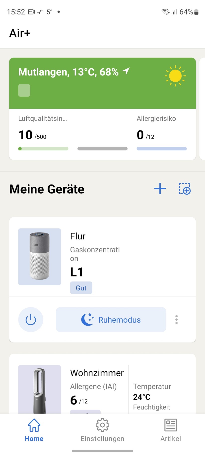 Philips AC4321: Konfiguration mit App Air+