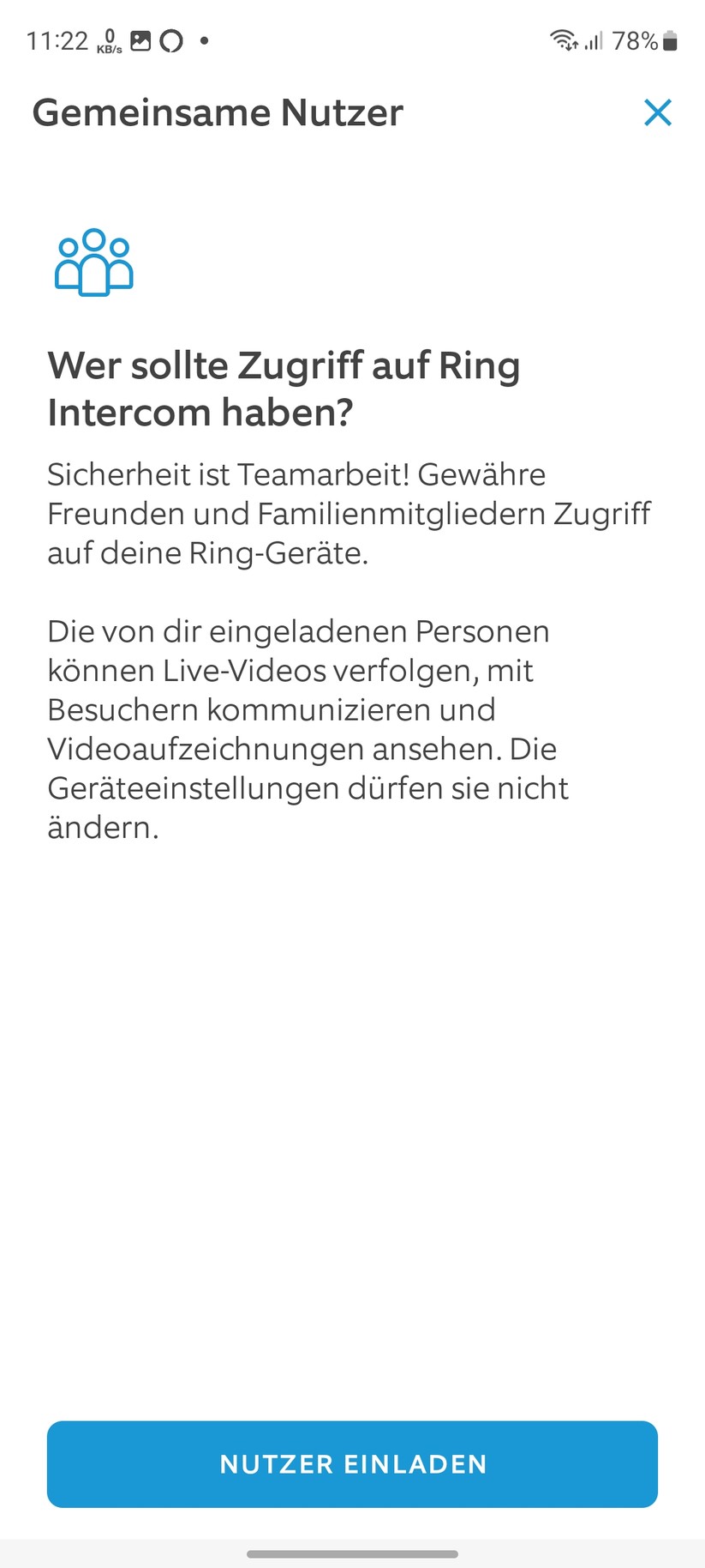 Ring Intercom: Einrichtung