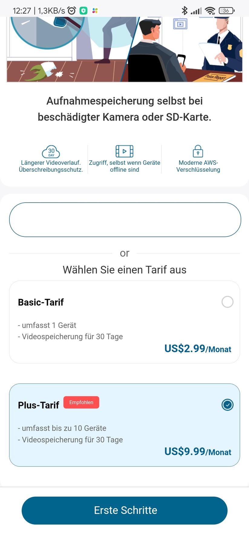 Eufy Floodlight Cam 2 Pro: Cloud als Speicherort