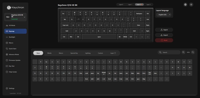 Keychron Q16 HE 8K - Bilder App