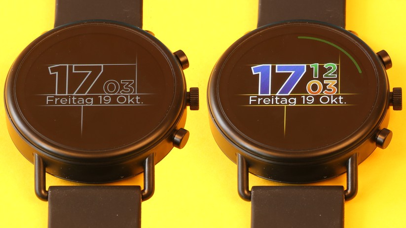 Bei Nichtbenutzung reduziert sich die Anzeige auf ein Minimum.