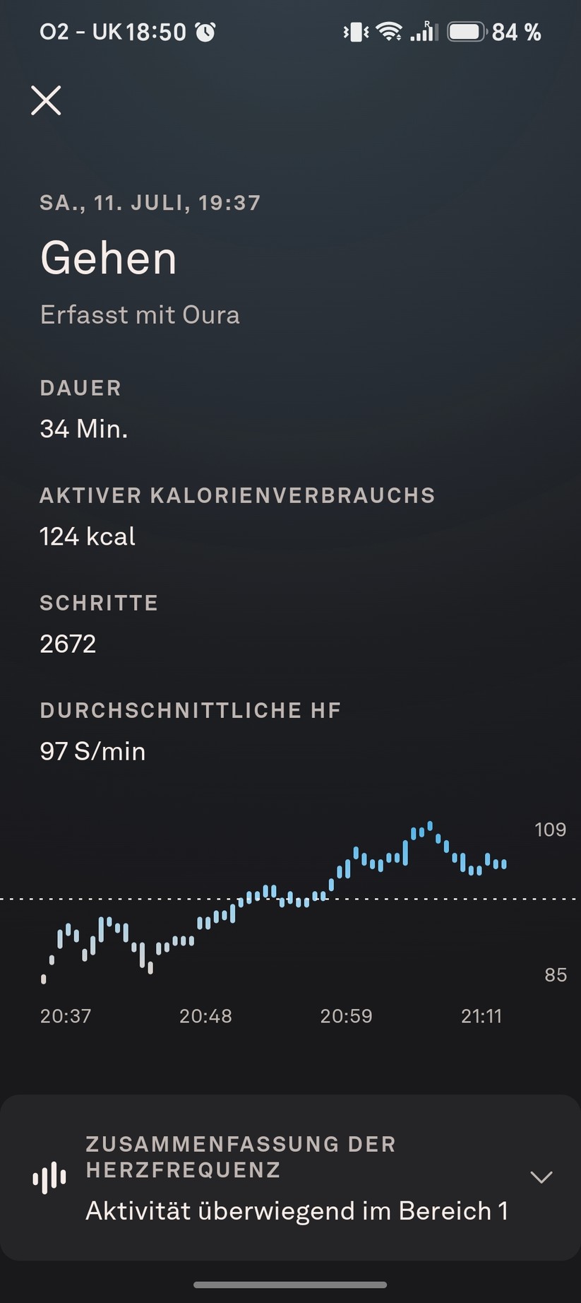 Oura Ring 5: App-Screenshots