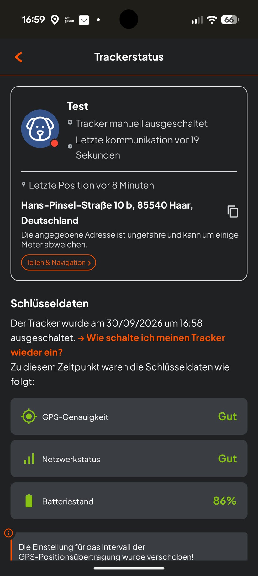 Weenect XT – Bilderstrecke
