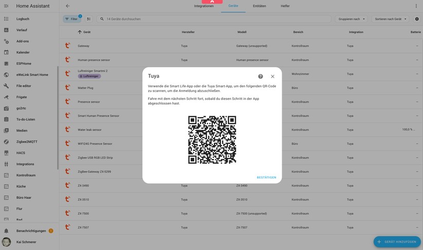 Luftreiniger Morento HY4866: Integration in Home Assistant