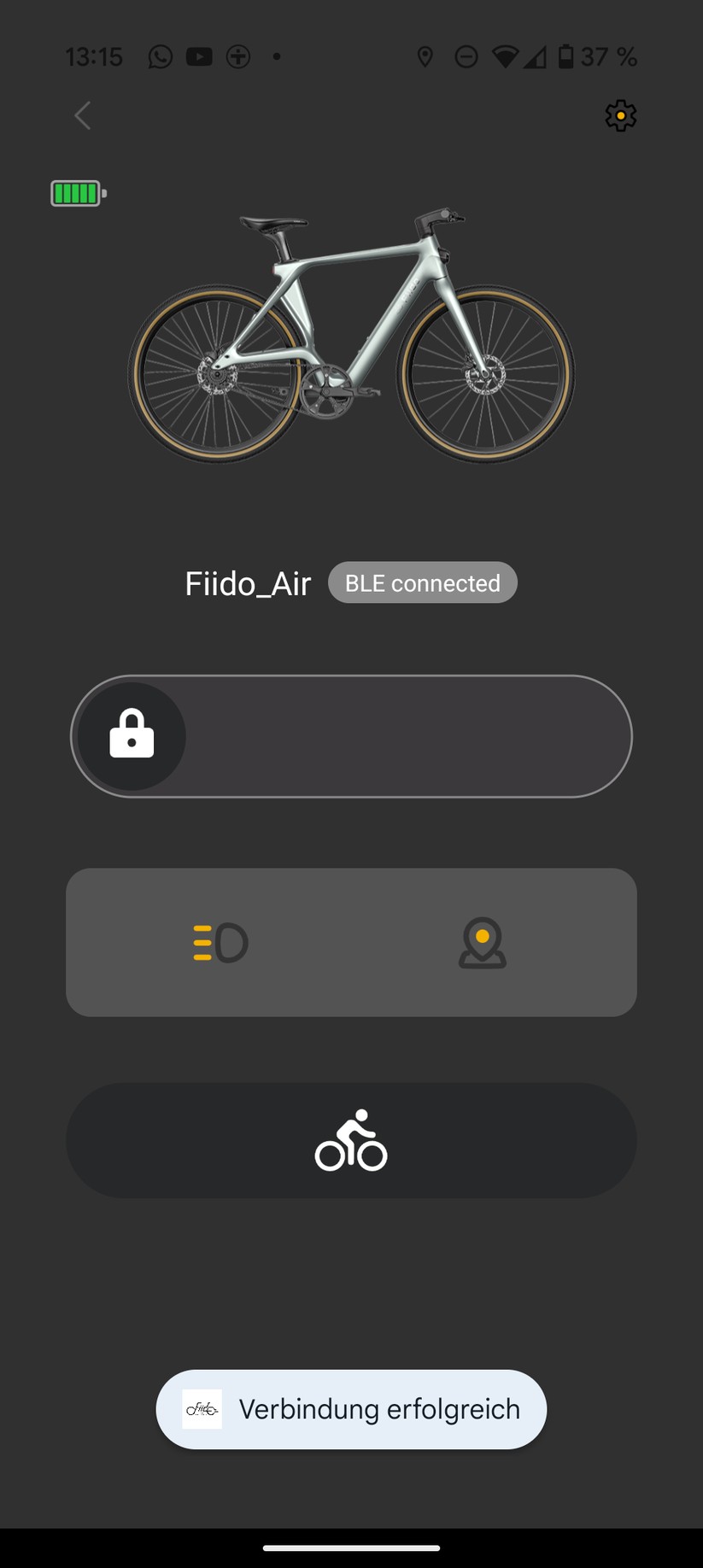 Fiido Air App Screenshot