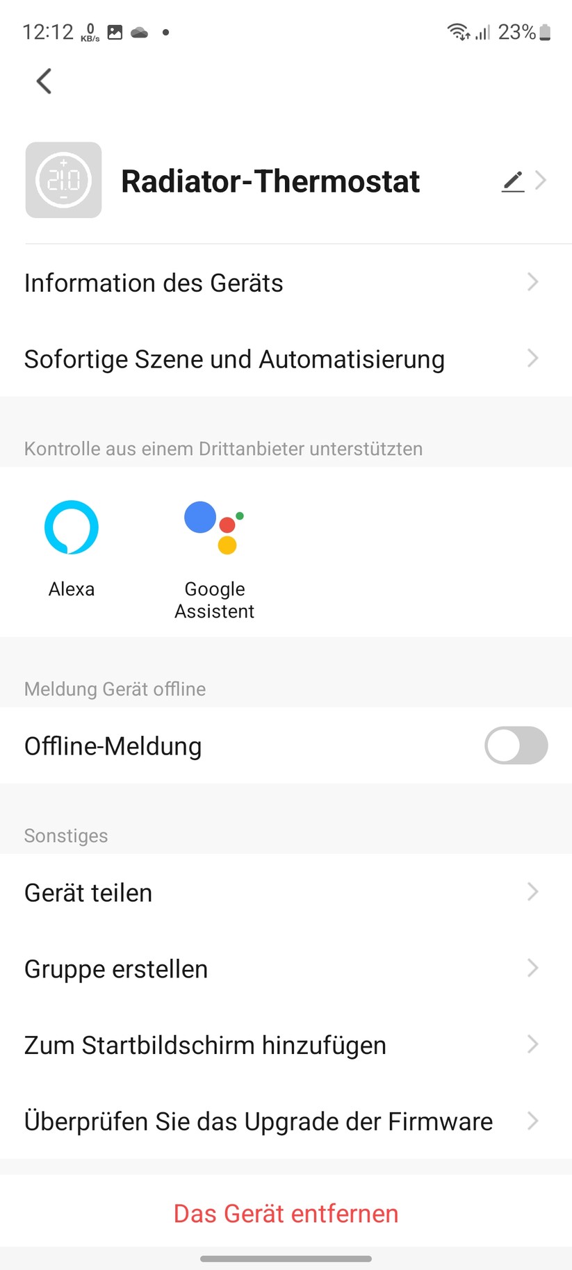  App - Inbetriebnahme