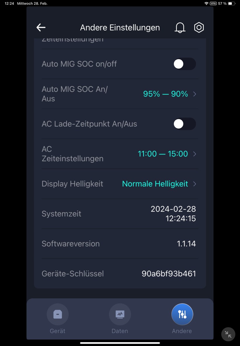  Einrichtung mit App, Konfiguration, Einspeiseleistung und Zeitpläne