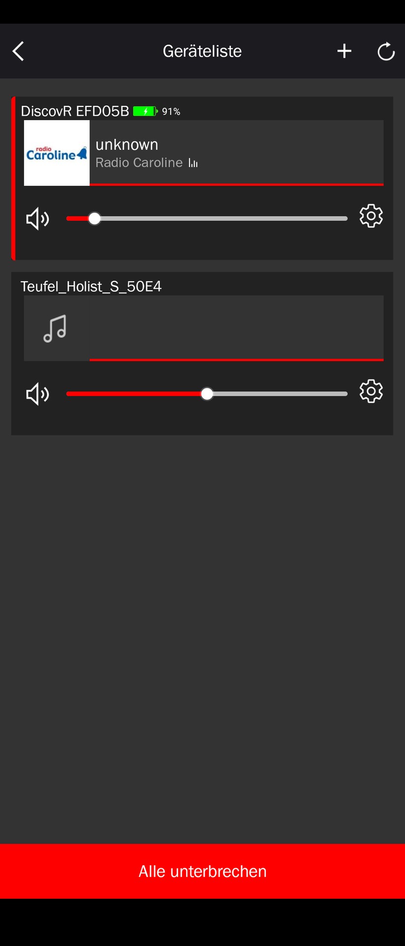 Teufel Holist S App