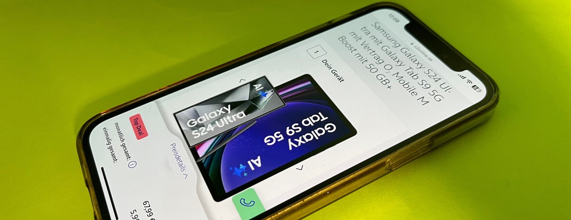 Samsung Galaxy S24 Ultra & Tab A9+ 5G im O2-Bundle für nur 5,99 Euro