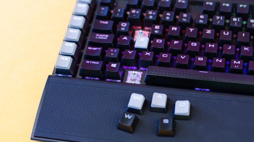 Corsair setzt auf Original-Schalter von Cherry. 