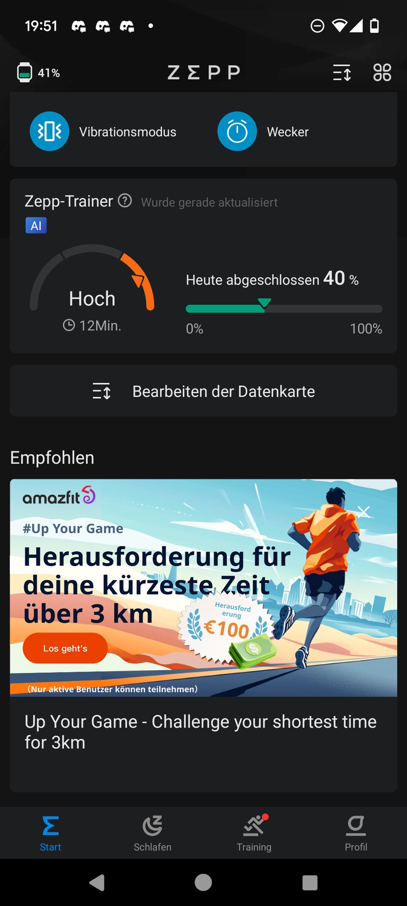 Amazfit Active - Zepp-App