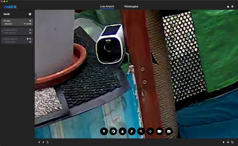 Reolink Argus PT Ultra: Einstellungen mit Desktop-App