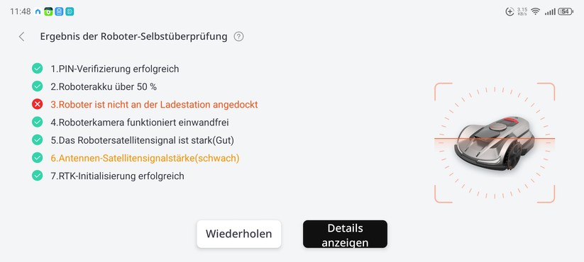  Inbetriebnahme und Kartierung