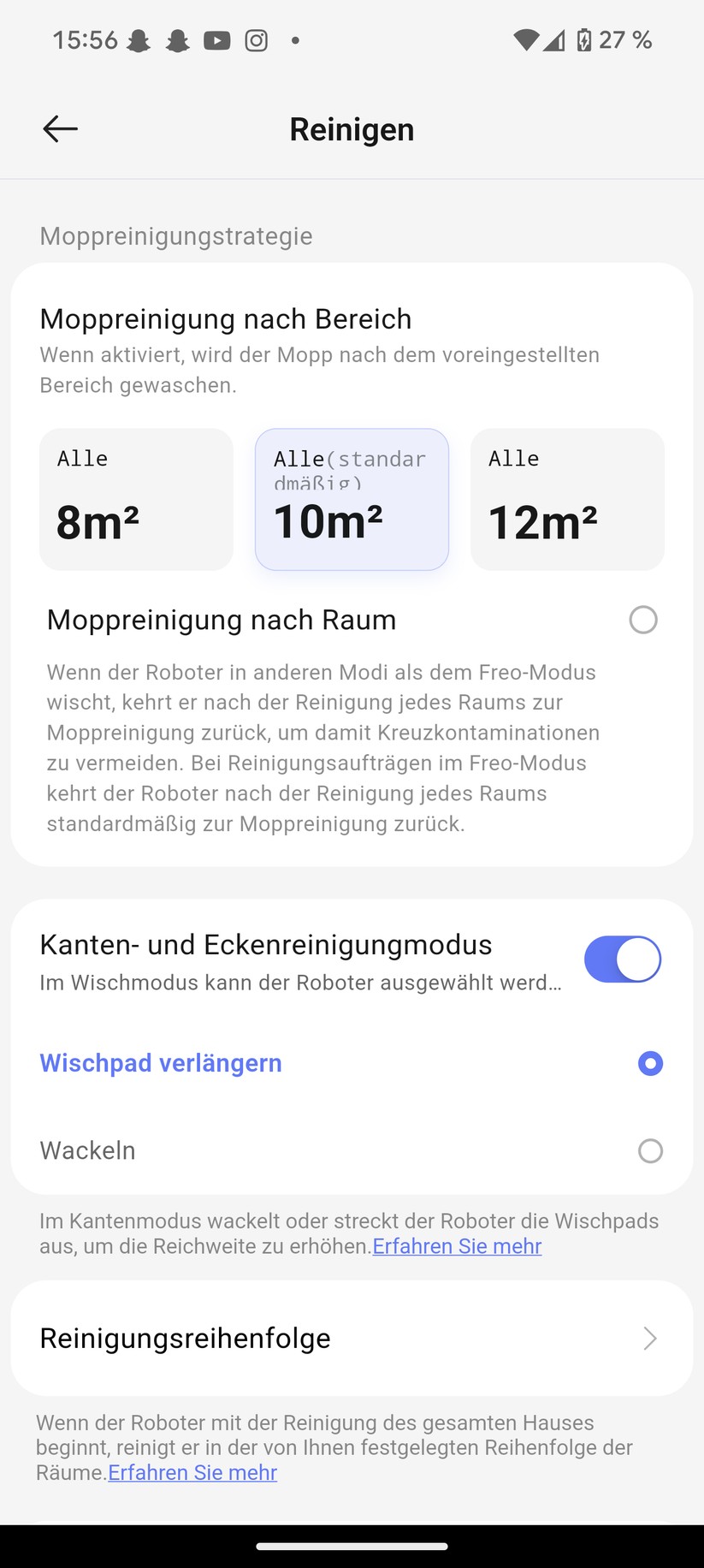 Narwal Freo Z10 Ultra – App