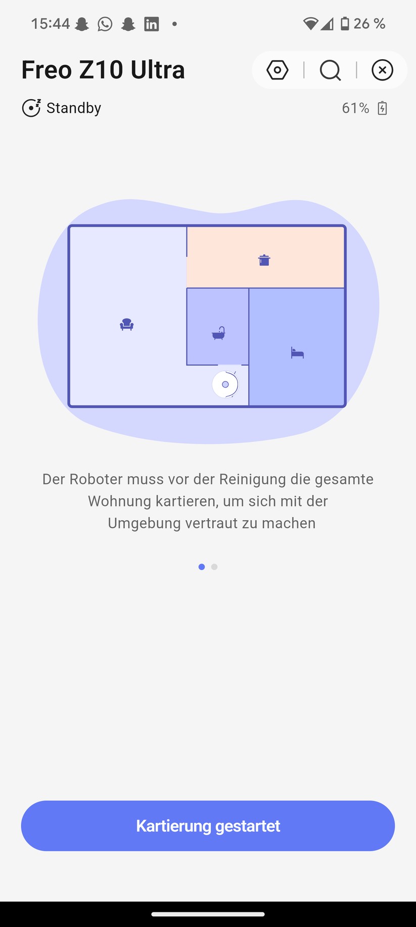 Narwal Freo Z10 Ultra – App