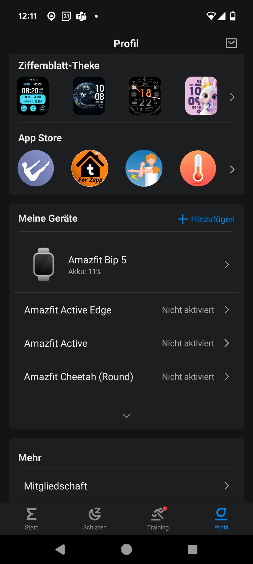 Amazfit Bip 5 - Zepp-App