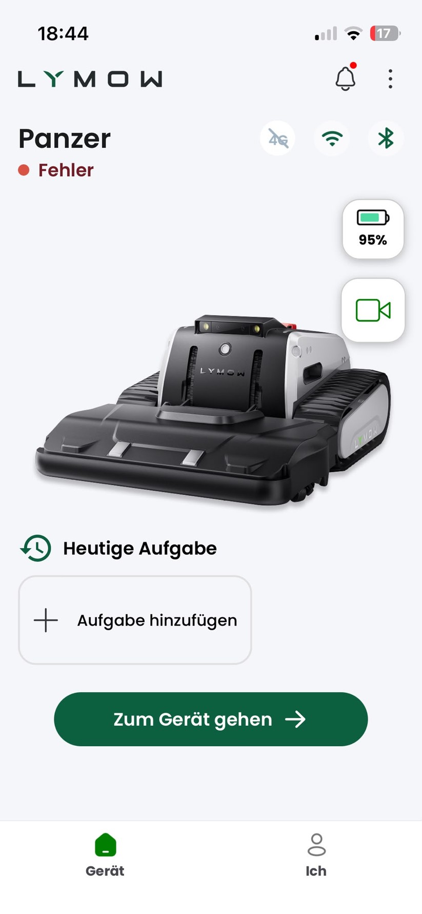 Lymow One Plus: Grundsätzlich bietet die App viele Möglichkeiten, ohne so intuitiv und umfangreich wie bei Segway oder Mammotion zu sein. Vor allem Einstellungsmöglichkeiten bei der Hinderniserkennung haben wir stark vermisst.