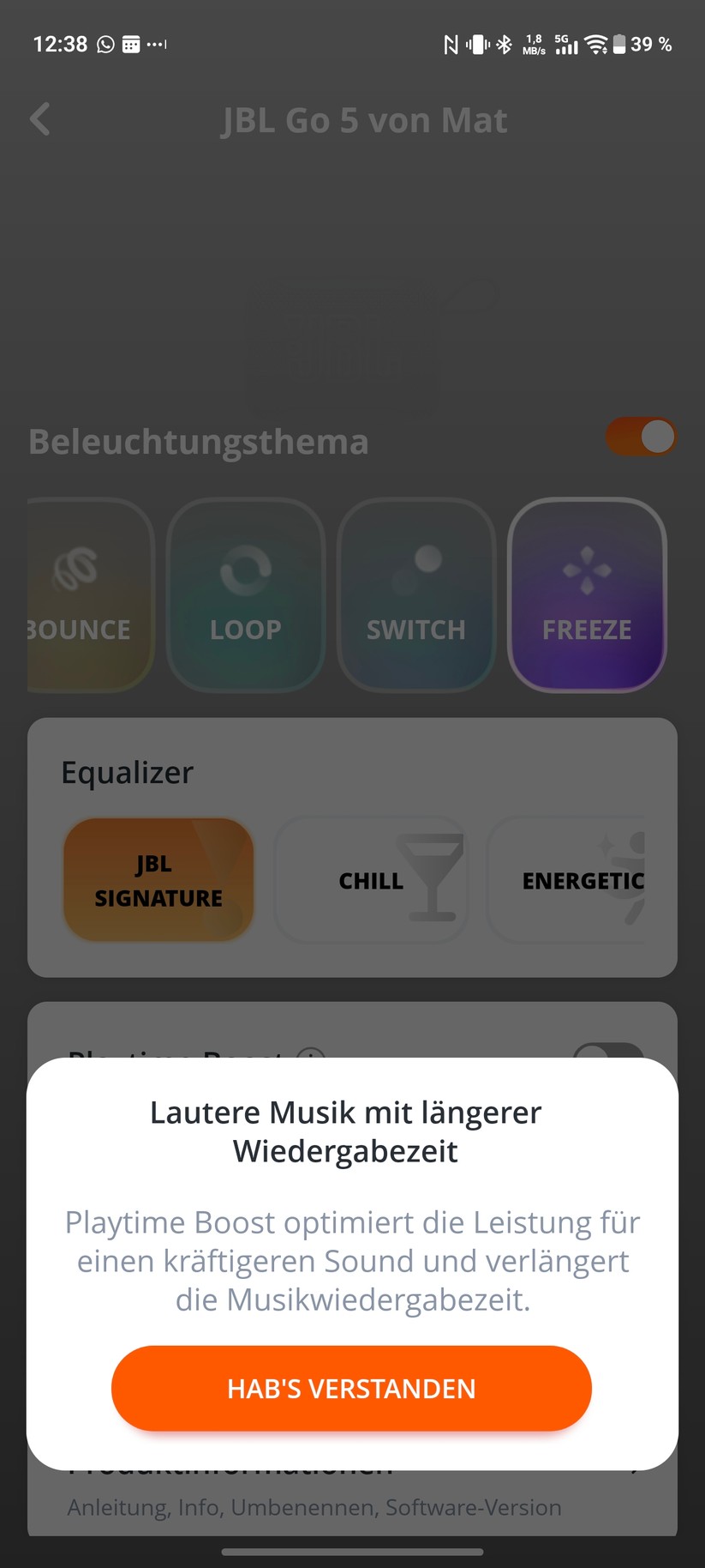 JBL Go 5 Screenshot