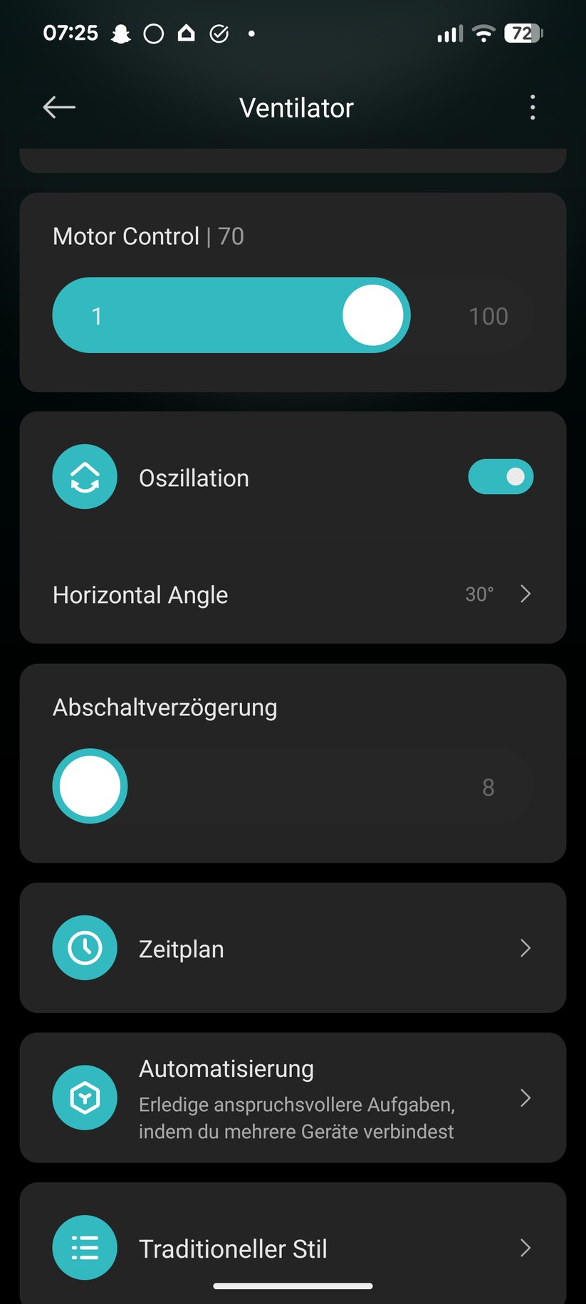 Xiaomi Mi Standing Fan 2 Screenshot