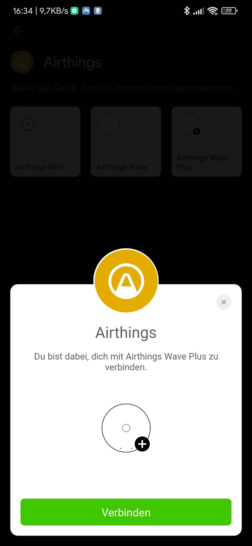 Airthings View Plus: Integration in Homey Pro