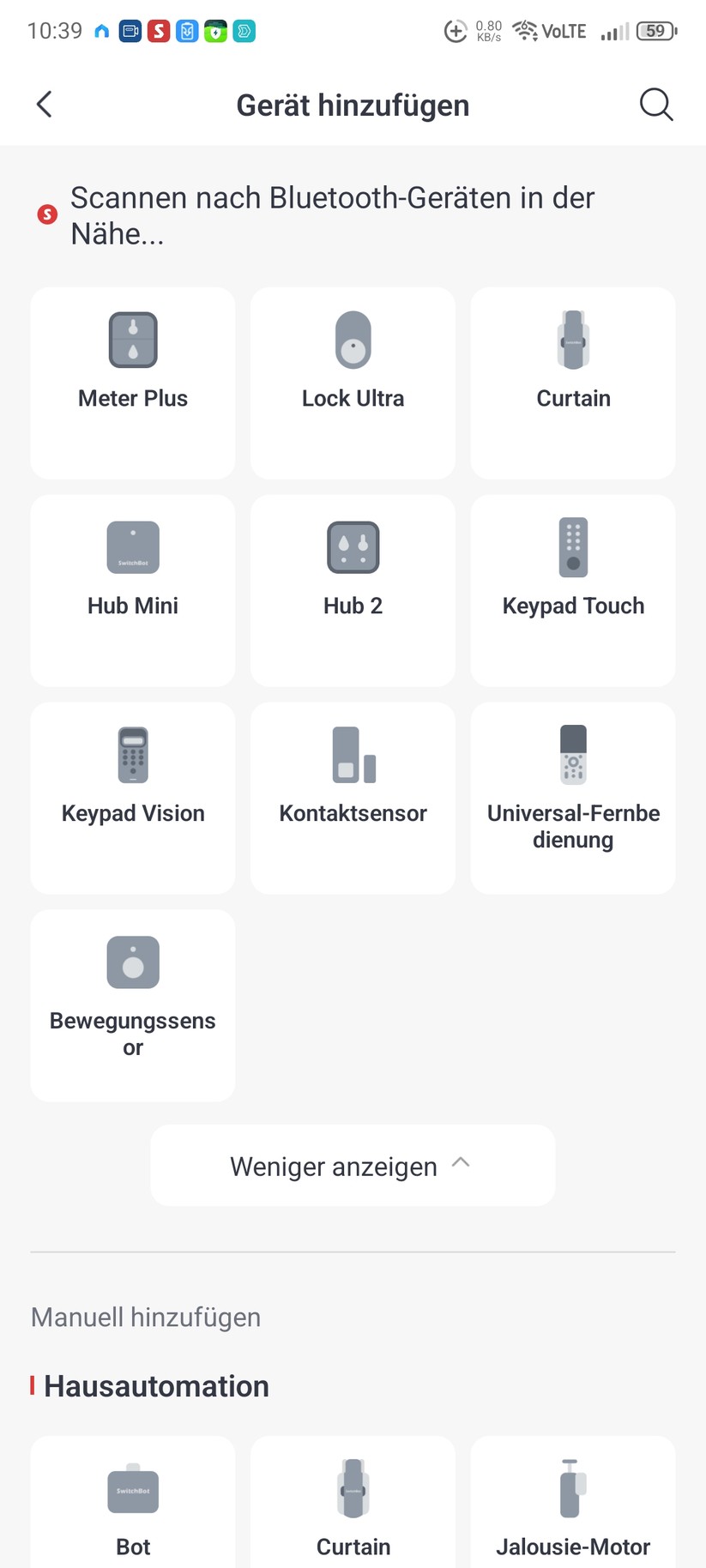 Lock Ultra, Keypad, Hub Mini: Die Einrichtung erfolgt über die Switchbot-App.