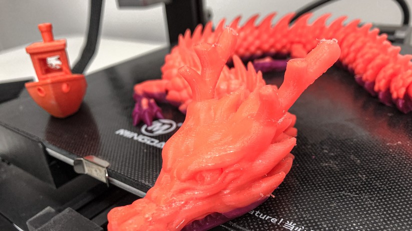 Druckergebnisse aus dem Mingda Magician X. 