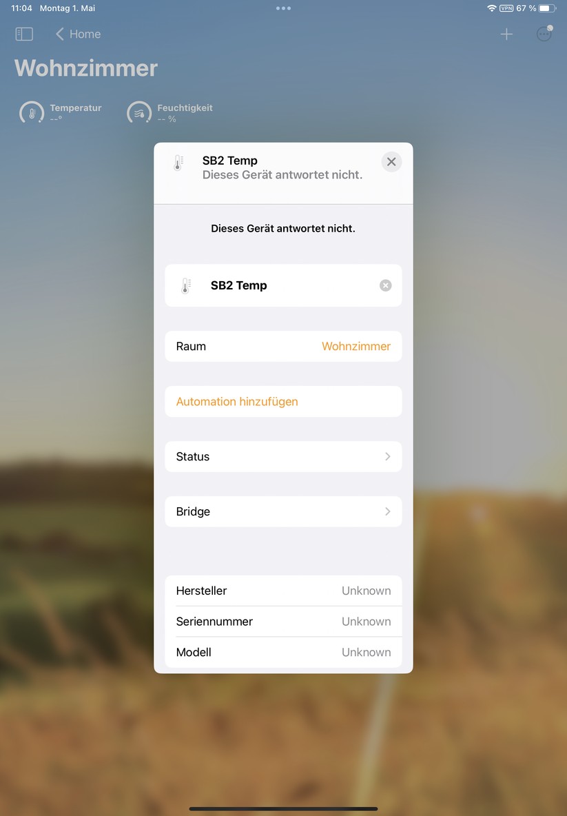 Switchbot 2 ist dank Matter-Unterstütztung auch zu Apple Home kompatibel. Die Einbindung hat im Test funktioniert. Nur liefern die Sensoren keine Werte. Dafür gelingt der Anschluss über Matter an Samsung Smartthings.