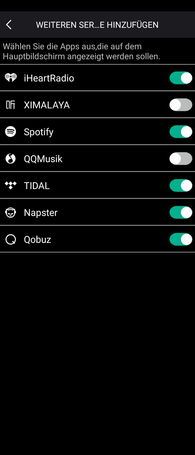 Muzo -App für Auvisio ZX-1645