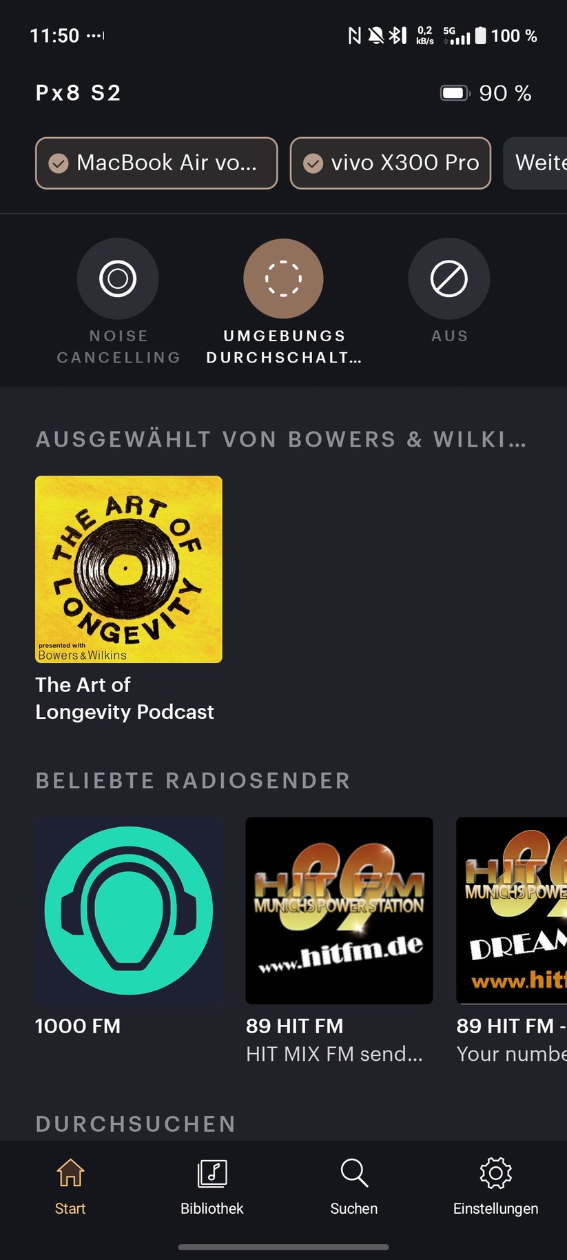 Bowers & Wilkins Px8 S2 Screenshot