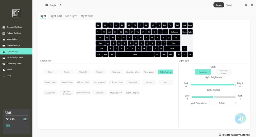 Epomaker RT85 - Bilder App 