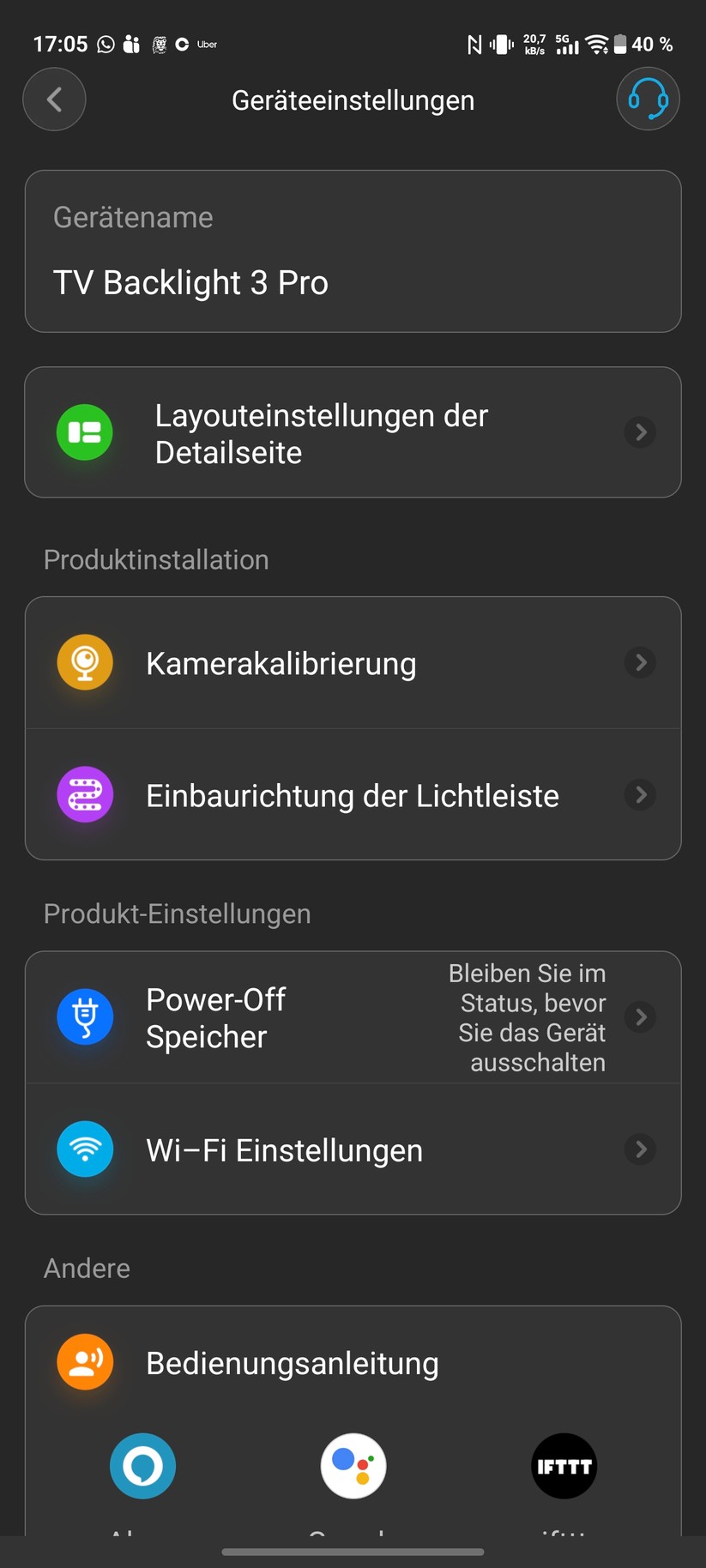 Govee TV-Hintergrundbeleuchtung 3 Pro Screenshot