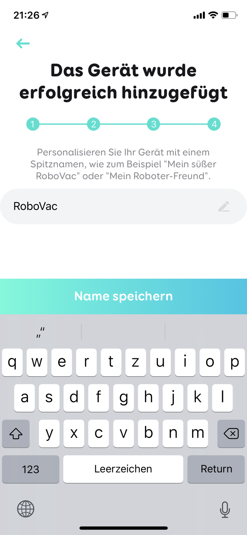 Vergebung eines Namens…